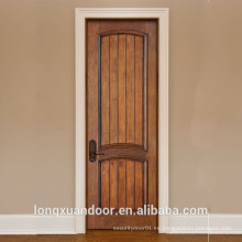Puerta de madera sólida de madera sólida, cuadros de madera de la puerta, diseño sólido de la habitación de la puerta de madera